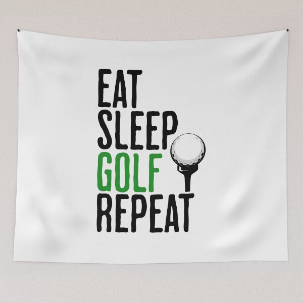 Item preview, Eat Sleep Golf Repeat - Funny Golfing Humor designed and sold by AlanPhotoArt.