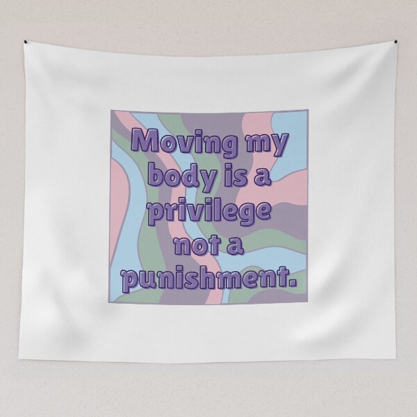 Item preview, Moving My Body is a Privilege not a Punishment. designed and sold by Hear4theEars.