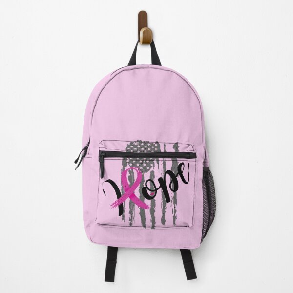 Item preview, Hope Pink Ribbon Cancer USA Flag Fighter Stronger Breast Cancer Awareness designed and sold by CarantinedChaos.
