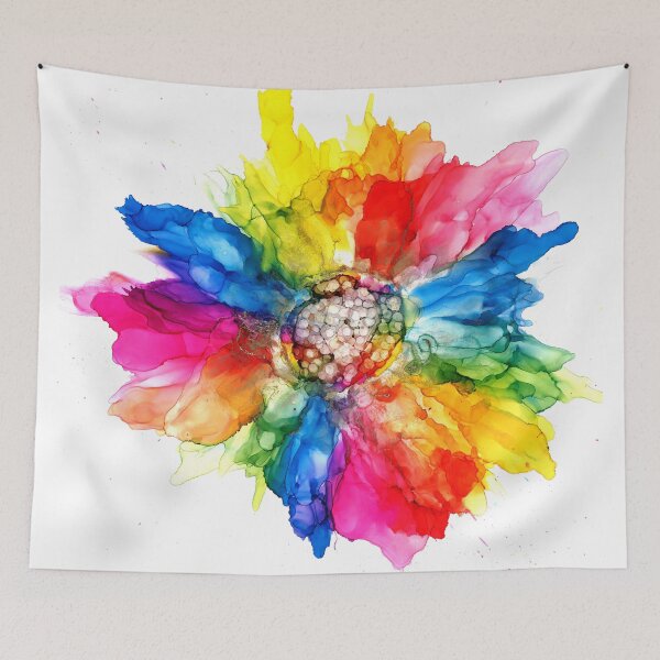 Item preview, Rainbow Flower designed and sold by StellaBelleArts.