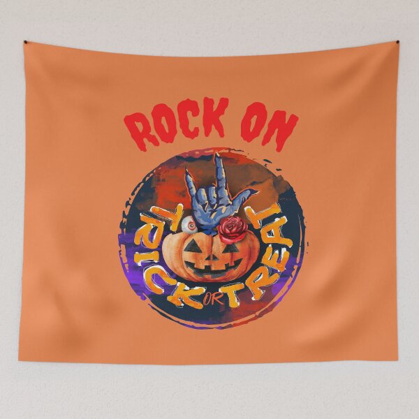 Item preview, Rock On - Trick or Treat - Zombie Rock On Hand Sign - Halloween designed and sold by MugsAndDuds.