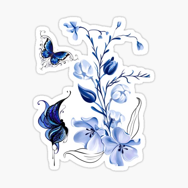 Item preview, Blue Butterflies designed and sold by Athena Stapleton.