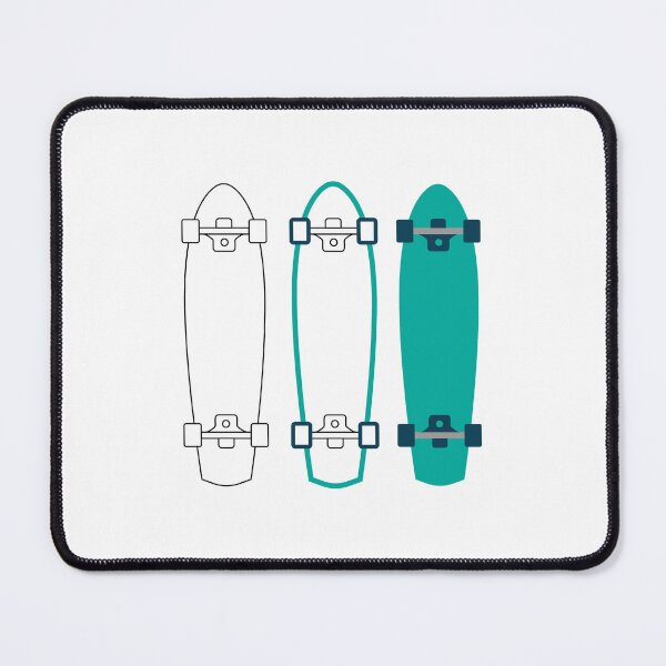 Item preview, 3 Skateboards White and Teal designed and sold by MUZA9.