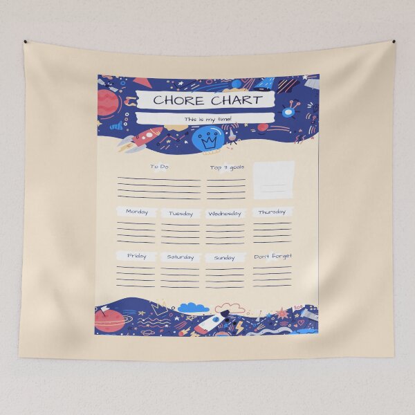 Item preview, chore chart designed and sold by TheBestArt2022.