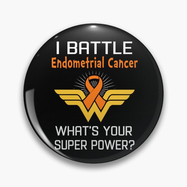 Item preview, I Battle Endometrial Cancer What's Your Super Power Support Endometrial Cancer Warrior Gifts  designed and sold by Sabfit.