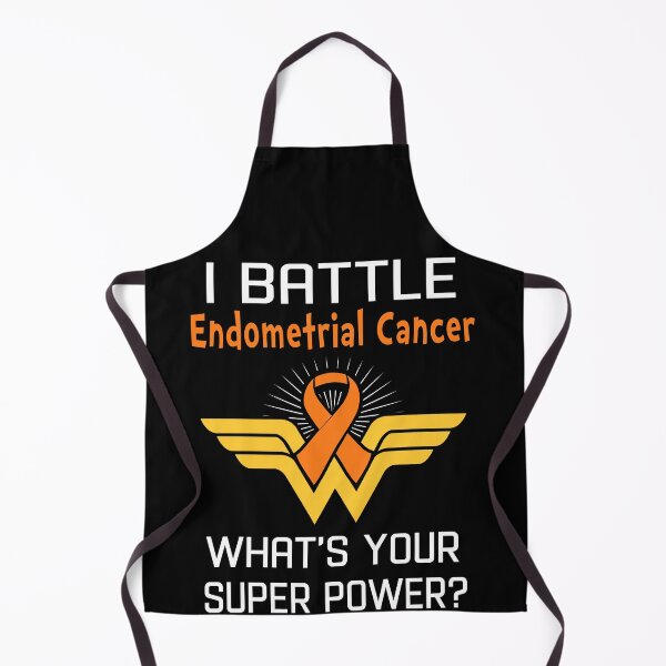 Item preview, I Battle Endometrial Cancer What's Your Super Power Support Endometrial Cancer Warrior Gifts designed and sold by Sabfit.