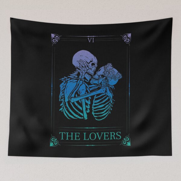 Item preview, The Lovers Retro Tarot Card Magic Occult Supernatural designed and sold by juicyimplement1.