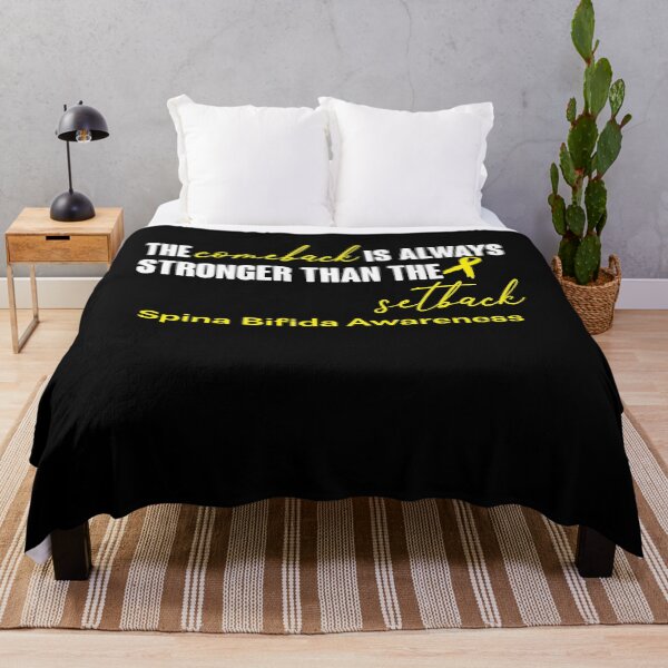 Item preview, Spina Bifida Awareness - The Comeback is Always Stronger Than The Setback designed and sold by Robbsyn.