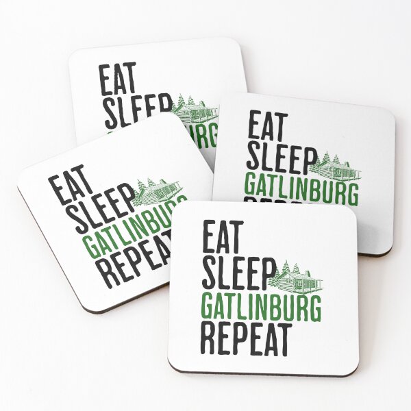 Item preview, Eat, Sleep, Gatlinburg, Repeat - Smoky Mountains Vacation Humor designed and sold by AlanPhotoArt.