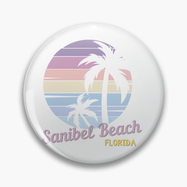 Item preview,  Sanibel Beach- Vintage Tropical Sunset - Florida -Bioluminescent Beach designed and sold by Sun Sand & Sea Art.