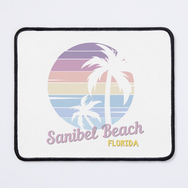 Item preview, Sanibel Beach- Vintage Tropical Sunset - Florida -Bioluminescent Beach designed and sold by Sun Sand & Sea Art.