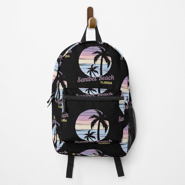 Item preview, Sanibel Beach- Vintage Tropical Sunset - Florida -Bioluminescent Beach designed and sold by Sun Sand & Sea Art.
