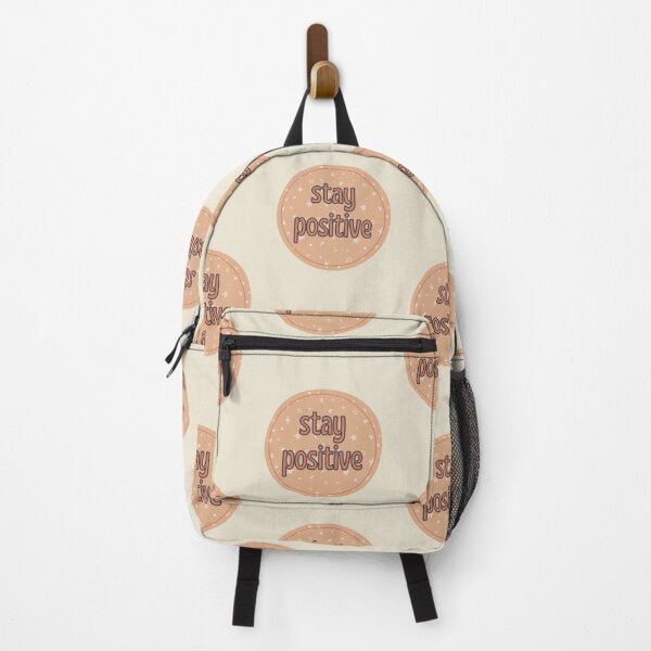 Item preview, Stay Positive Round Boho Badge designed and sold by Pink Ribbon.