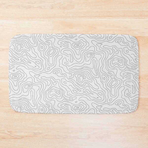 Item preview, smooth topographic pattern - black and white - line art designed and sold by Ugly Bugs.