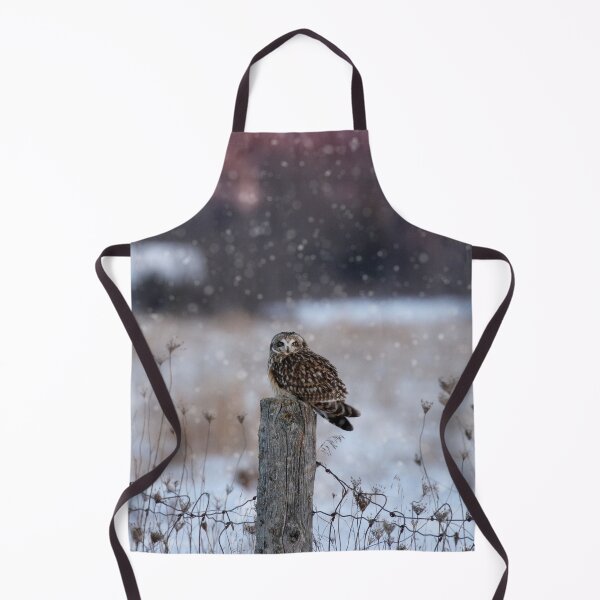 Item preview, Short eared owl in falling snow designed and sold by locustgirl.
