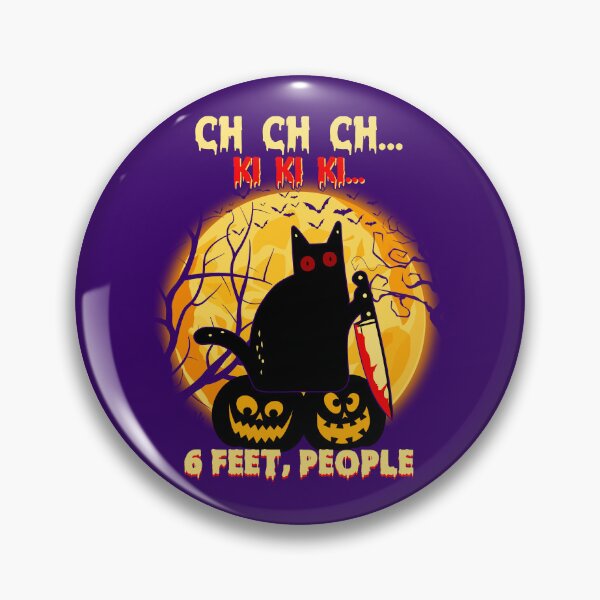 Item preview, Black Cat Halloween Six Feet People designed and sold by WoodburyLake.