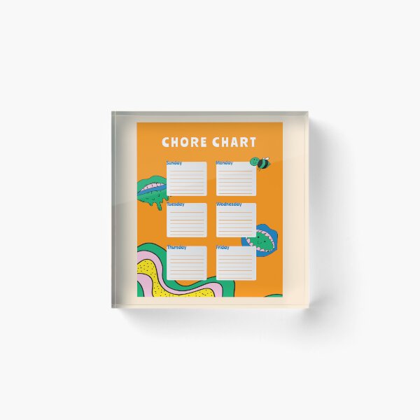 Item preview, chore chart designed and sold by TheBestArt2022.