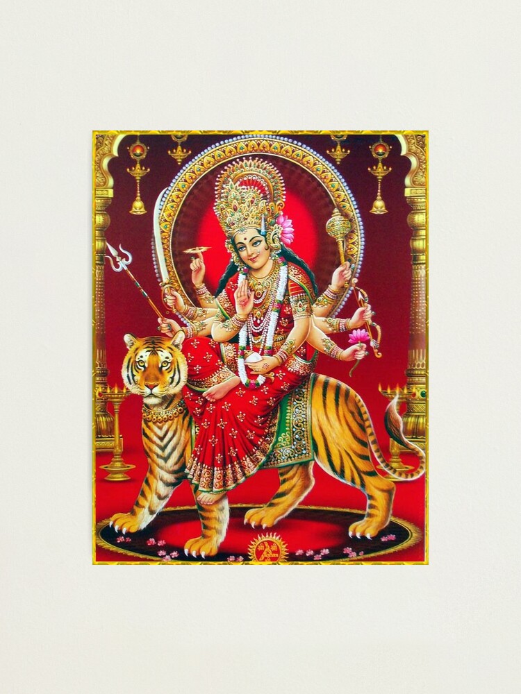 Echt wakker worden Brein Shri Durga Mata Poster Hindu Buddha Poster Durga Goddess Canvas Painting  Posters And Prints Wall Art Pictures for Living Room" Photographic Print  for Sale by Kraman018 | Redbubble
