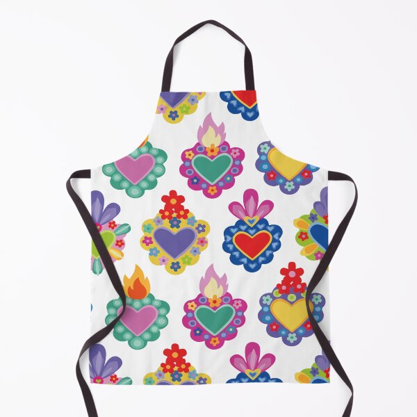 Item preview, Mexican colorful cute sacred heart adorable folk art kawaii dopamine dressing design designed and sold by T-Mex.