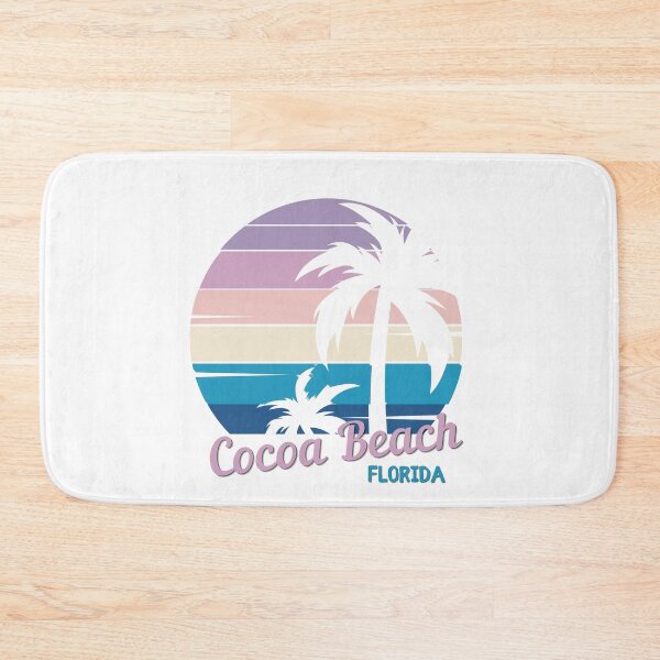 Item preview, Cocoa Beach - Vintage Tropical Sunset - Florida -Bioluminescent Beach designed and sold by Sun Sand & Sea Art.