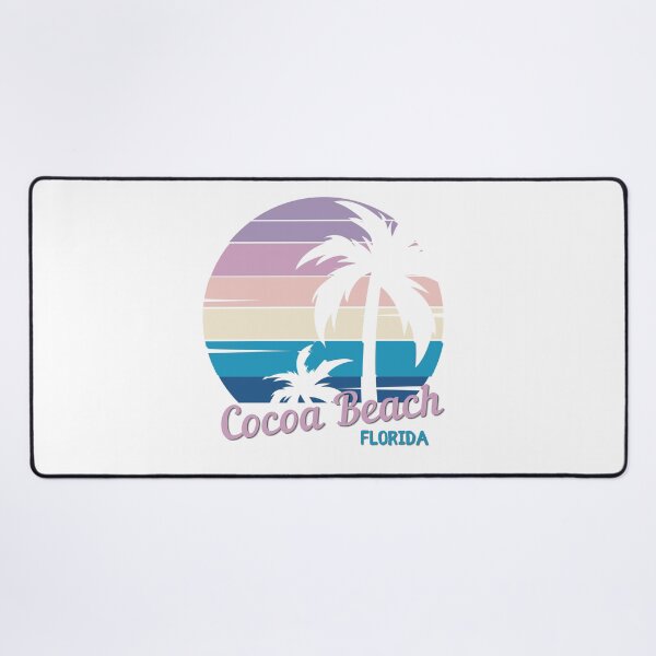 Item preview, Cocoa Beach - Vintage Tropical Sunset - Florida -Bioluminescent Beach designed and sold by Sun Sand & Sea Art.
