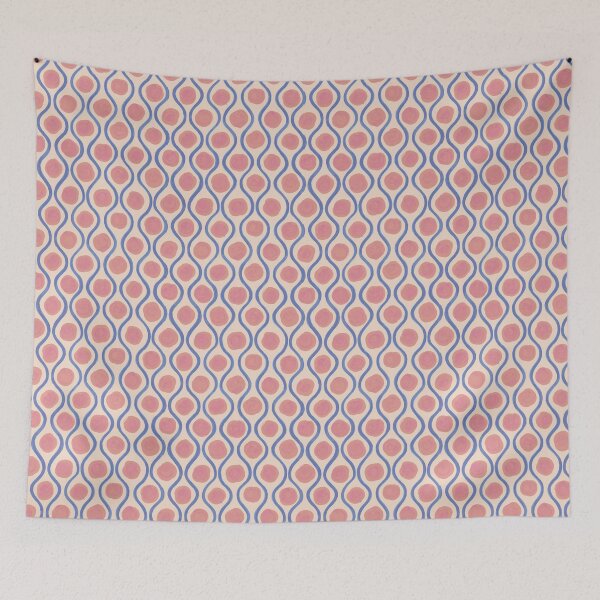 Item preview, RETRO BLUE DOT PATTERN designed and sold by Eugenia Fleur.