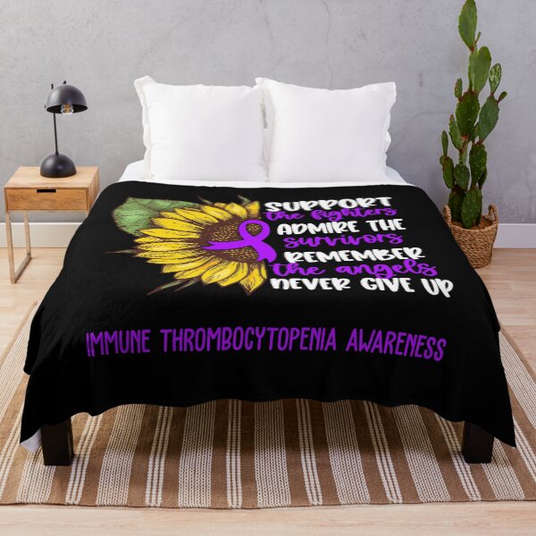 Item preview, Immune Thrombocytopenia Awareness - Support the Fighters Admire the Survivors Remember the Angels Never Give Up designed and sold by whlrcheryl.