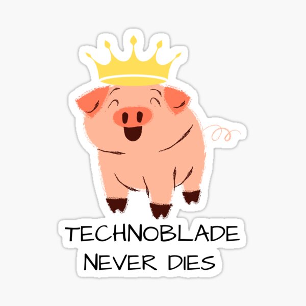 Technoblade Never Dies by ryshop  Custom stickers, Funny stickers, Stickers