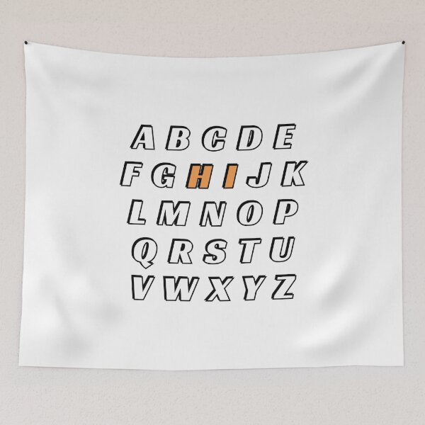 Item preview, Hi Alphabet - Back to School - Teachers - Funny pre k kindergarten designed and sold by Inspirationmotivation.