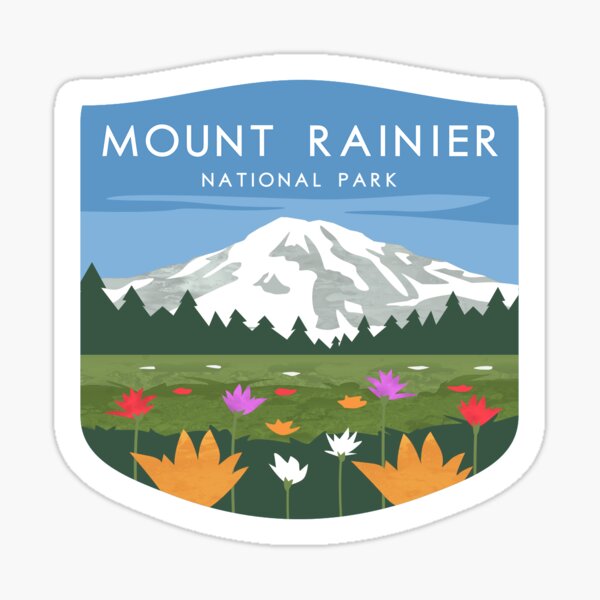 Mount Rainier National Park Explorer | Hydroflask Sticker Sticker