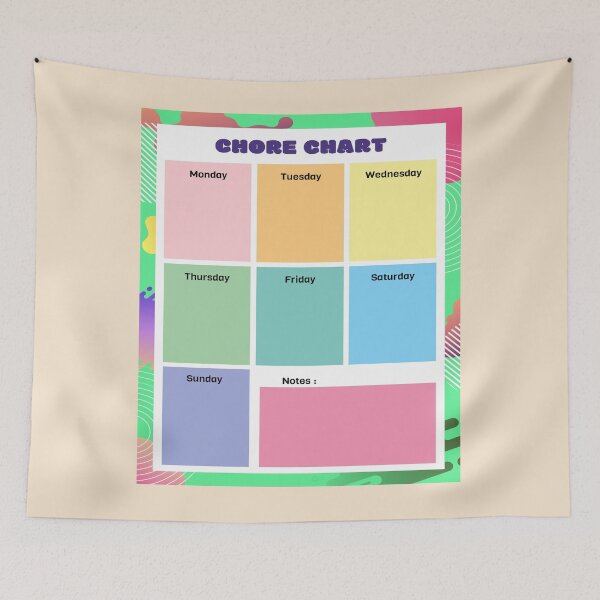 Item preview, chore chart designed and sold by TheBestArt2022.