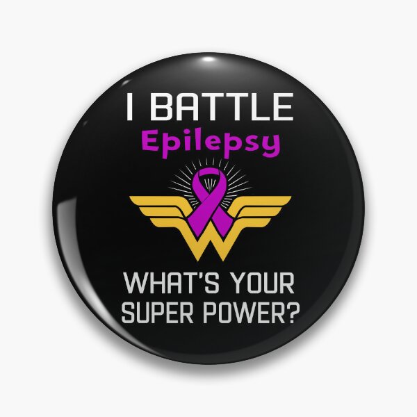 Item preview, I Battle Epilepsy What's Your Super Power Support Epilepsy Warrior Gifts  designed and sold by Sabfit.
