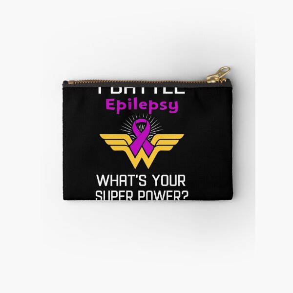 Item preview, I Battle Epilepsy What's Your Super Power Support Epilepsy Warrior Gifts  designed and sold by Sabfit.