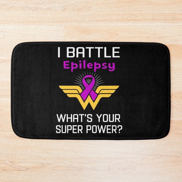 Item preview, I Battle Epilepsy What's Your Super Power Support Epilepsy Warrior Gifts  designed and sold by Sabfit.