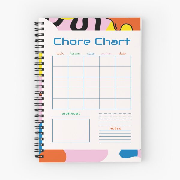 Item preview, chore chart designed and sold by TheBestArt2022.