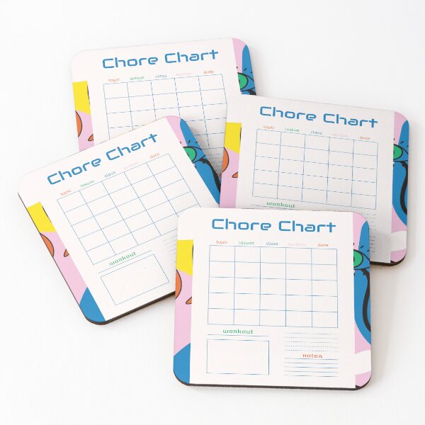 Item preview, chore chart designed and sold by TheBestArt2022.
