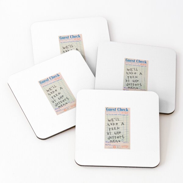 Item preview, We'll take a peek at the desserts... GUEST CHECK PRINT designed and sold by ArtGratiaAsh.