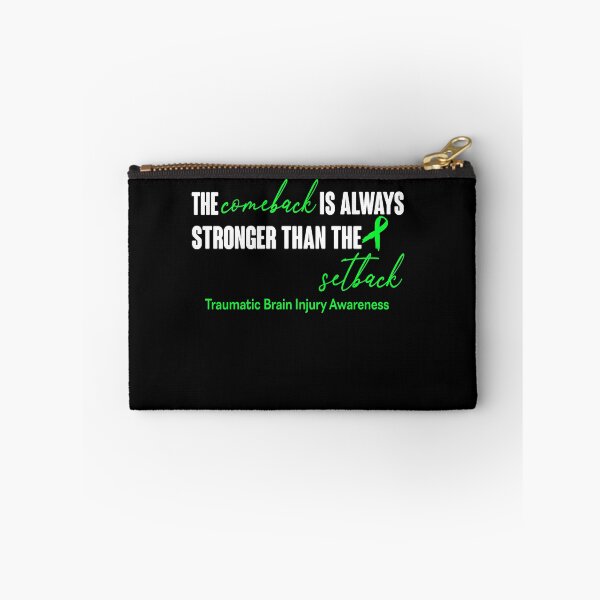Item preview, Traumatic Brain Injury Awareness - The Comeback is Always Stronger Than The Setback designed and sold by Robbsyn.