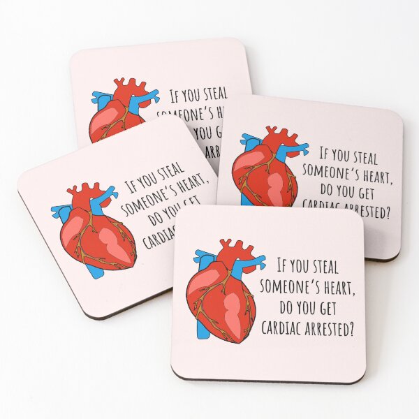 Item preview, Do you get cardiac arrested? - Funny Medical Puns - Heart Cardiology Illustration - For Doctors, Nurses, Pre Med, Healthcare Professionals, Medical School | Human Anatomy | Medical Musings  designed and sold by Medical Musings.