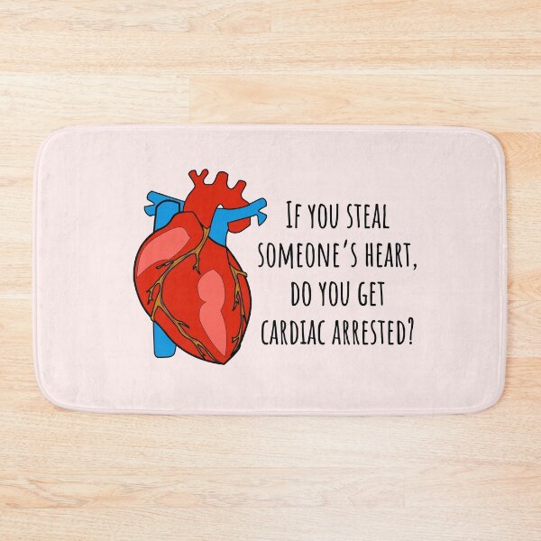 Item preview, Do you get cardiac arrested? - Funny Medical Puns - Heart Cardiology Illustration - For Doctors, Nurses, Pre Med, Healthcare Professionals, Medical School | Human Anatomy | Medical Musings  designed and sold by Medical Musings.