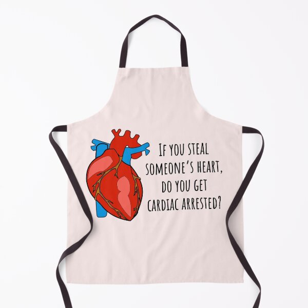 Item preview, Do you get cardiac arrested? - Funny Medical Puns - Heart Cardiology Illustration - For Doctors, Nurses, Pre Med, Healthcare Professionals, Medical School | Human Anatomy | Medical Musings  designed and sold by Medical Musings.
