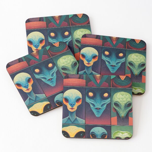 Item preview, Alien Mugshot Collage designed and sold by Organic Creeps.