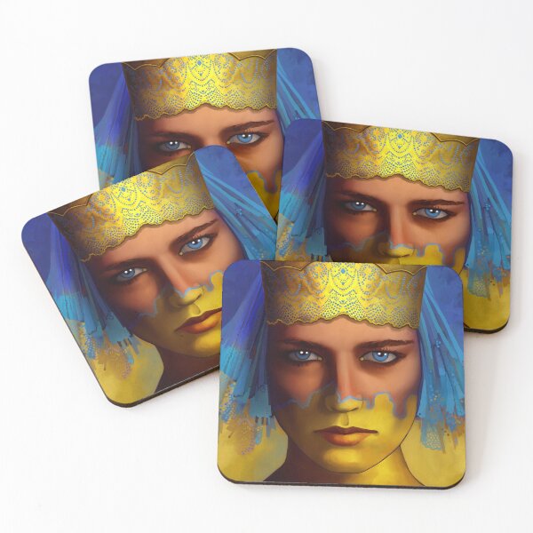 Item preview, Beautiful woman portrait with gold crown designed and sold by Svitac.