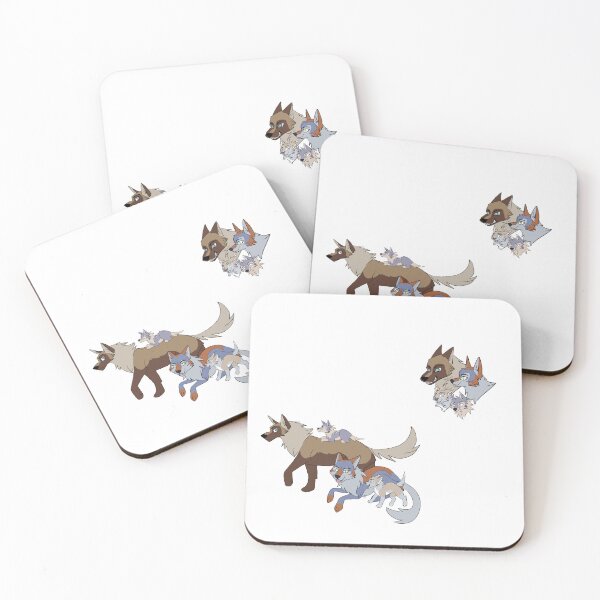 Item preview, Wolf Family in Wolfwalker Style designed and sold by InkofStars.
