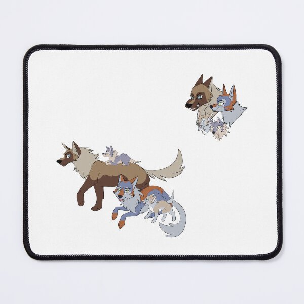 Item preview, Wolf Family in Wolfwalker Style designed and sold by InkofStars.