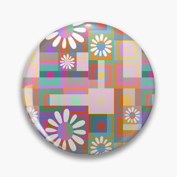 Item preview, Big squares flowers mix designed and sold by Navitaloves.