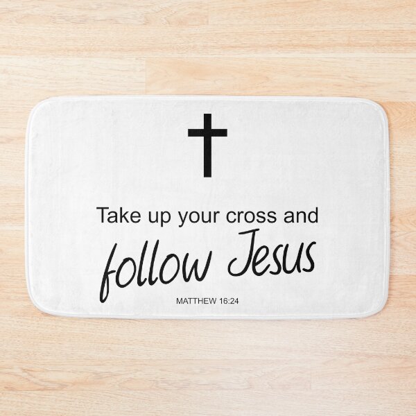 Item preview, Take up your cross and follow Jesus - Matthew 16:24 designed and sold by aheartforgod.