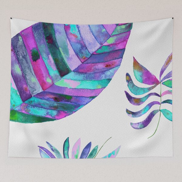 Item preview, Tropical Leaves in Purple Hues designed and sold by Kristin Marie Steinke.