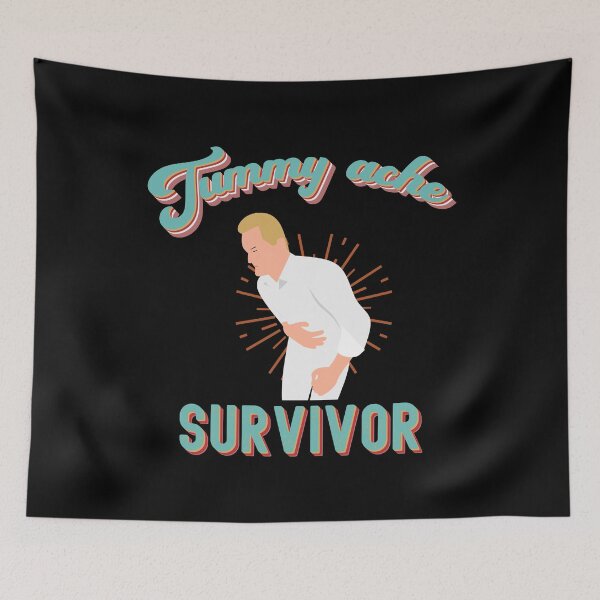 Item preview, Vintage Tummy Ache Survivor Stomachache IBS Funny Men Women designed and sold by todaytees.