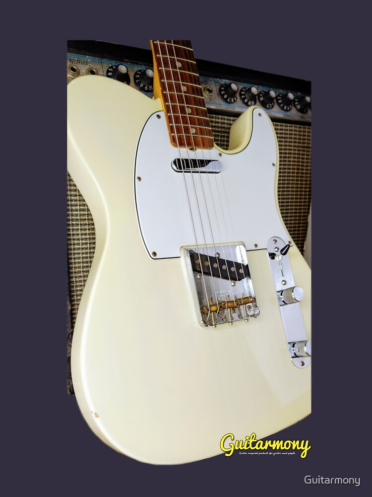 Thumbnail 7 of 7, Classic T-Shirt, Copy of Vintage Telecaster Pencil Portrait White designed and sold by Guitarmony.